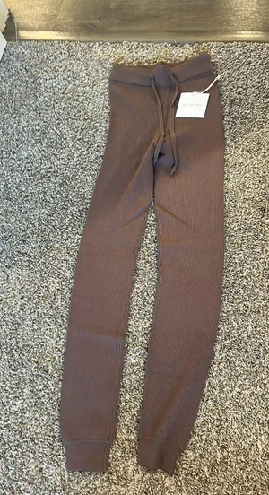 All the Ways Brown Knit Leggings Size XS thumbnail 1