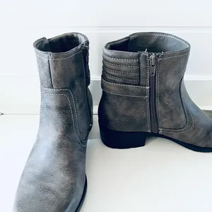 Anne Klein Sport Lanette Bootie Boots Motorcycle Ankle 9.5 M‎ Women’s thumbnail 5