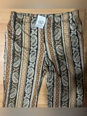 Fit & flare boutique boho western paisley vibes brown neutral tones ladies XL thumbnail 3
