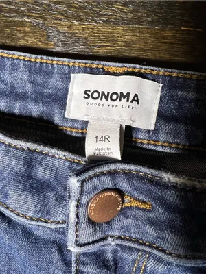 Sonoma Goods for Life High Rise Curvy Straight Jeans 14R thumbnail 6