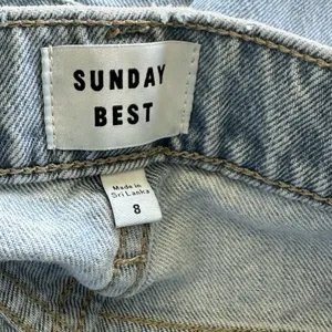 Sunday Best Aritzia Jeans Sz 8 Cowboy Light Blue Straight Leg Jeans thumbnail 10