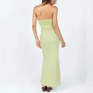 NEW Princess Polly Emily Green Satin Maxi Dress Women’s Size Small 4 thumbnail 2