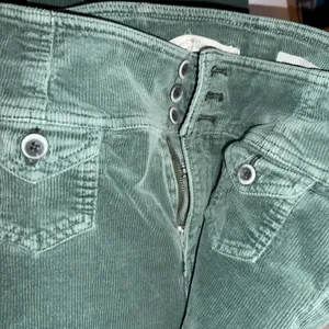 Pilcro and the Letterpress Green Corduroy Bootcut Trousers thumbnail 4