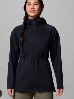 Women's Flora Park II Softshell Jacket size medium outdoor hiking camp thumbnail 1