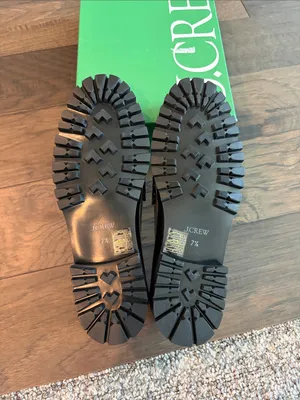 New in Box JCrew Winona Lug-Sole Penny Loafers in Italian Spazzolato Sz 7.5 thumbnail 11
