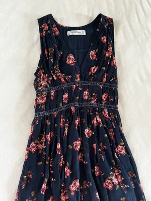 Abercrombie Dress Navy Mini Floral thumbnail 1