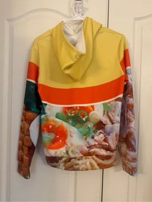 Ramen Noodle Soup Chicken Flavor Graphic Hoodie - Yellow/Orange thumbnail 3