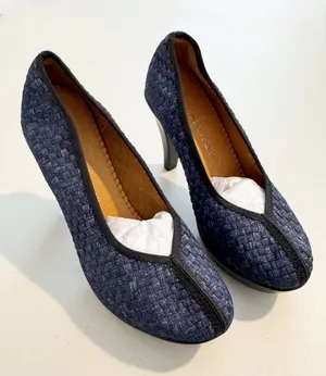 Bernie‎ Mev Legend Pumps 38 Handwoven Elastic High Heel Whimsigoth Fairy Grunge thumbnail 1