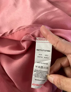 Pretty Little Thing Rose Strappy Satin Cowl Midi Dress thumbnail 7