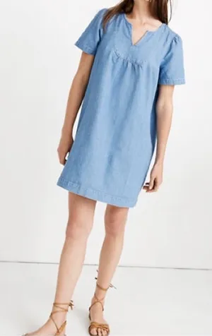 Madewell Popover‎ Swing Dress in Newsom Wash Size Small thumbnail 1