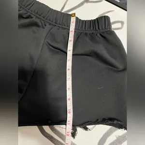Basic Black Cut Off Sweat Shorts Never Worn. Women’s Sz Small. thumbnail 5