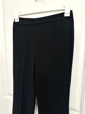 Theory Straight Pull-On Pant Admiral Crepe Size 0 thumbnail 6