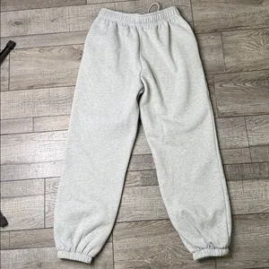 Efan Women's Classic Gray Baggy High Waisted Joggers With Pockets thumbnail 6
