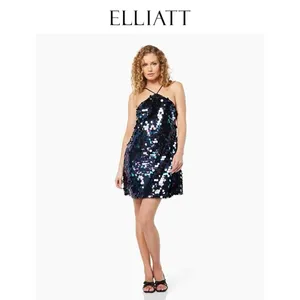Elliatt Margaret Iridescent Paillette Embellishments Mini Dress Size Small NWT thumbnail 3