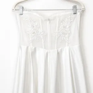 Lulus Lux Bridal NWOT Eternal Gratitude White Floral Embroidered Wedding Dress thumbnail 10
