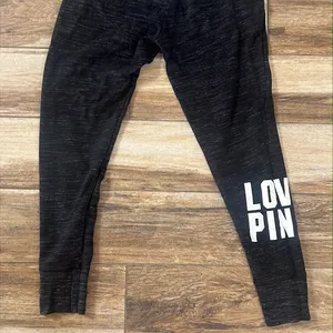 Pink Victoria’s Secret gray jogger sweatpants thumbnail 5