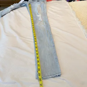 American Eagle Outfitters Distressed Skinny Jeans Low Rise Women’s Size 00 Reg thumbnail 11