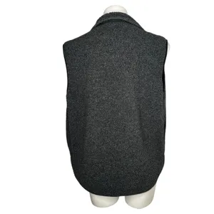 EXPRESS Sherpa Unisex Vest Grey Small Outdoor Winter Fall Layering Active‎ thumbnail 5