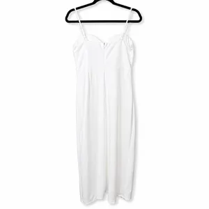 Lulus NWOT White Always Turning Heads Bustier Tulip Sweetheart Midi Dress Large thumbnail 7