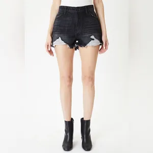 KanCan Wayne black raw hem high rise distressed shorts 11/29 NWT thumbnail 3