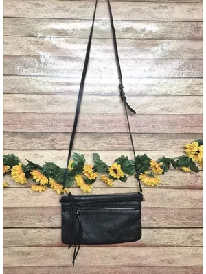Handbag Butler Black Leather Mighty Purse Crossbody Bag Minimalist Closet Staple thumbnail 2