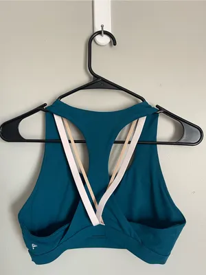 FABLETICS Teal Racerback Sports Bra Sz S thumbnail 7