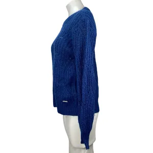 Abercrombie & Fitch Women's Blue Long Sleeve Crew Neck Pullover Sweater Top S thumbnail 2