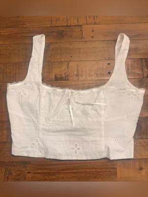 MESHKI Melanie‎ Cotton Anglaise Top thumbnail 2