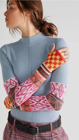 Free People Gorgeous Cuff Thermal Top Large thumbnail 1