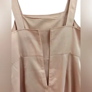 J.CREW NWT‎ $168 Square Neck A-Line Lined Blush Dress in Gramercy Twill Size 12 thumbnail 4