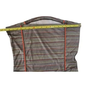 Fila Activewear Grey Striped Fitted Running Jogging Top Shirt MEDIUM Sporty‎ thumbnail 7