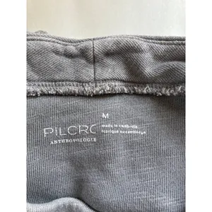 Pilcro Anthropologie Washed Grey Cotton Crew Neck Long‎ Sleeve Sweatshirt M thumbnail 7