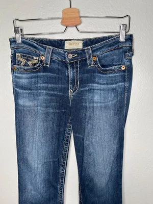 Big Star Maddie Embroidered back pocket Bootcut Jeans Womens Size 26R thumbnail 3