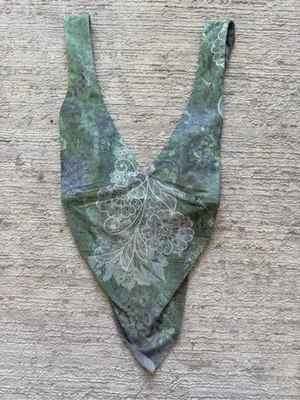 Tiger Mist Sage Green Lace-Trim Wrap Cami (Size XS) thumbnail 3