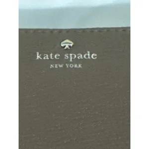 Kate Spade New York Continental Wallet Wristlet Brown Pebbled Leather Zip Around thumbnail 2