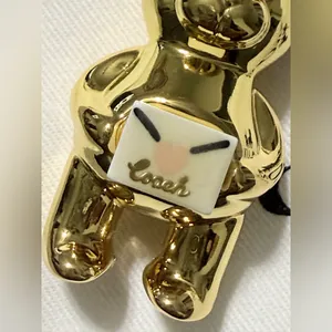 Coach Valentine's Day Bear Bag Charm thumbnail 4