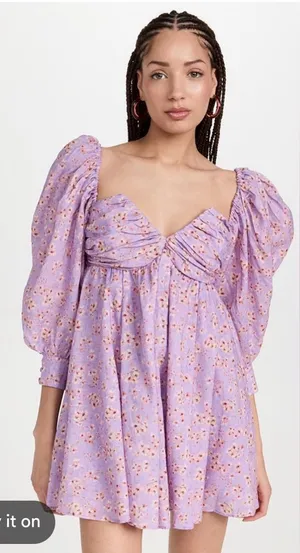 BARDOT “Lani floral mini dress” thumbnail 1
