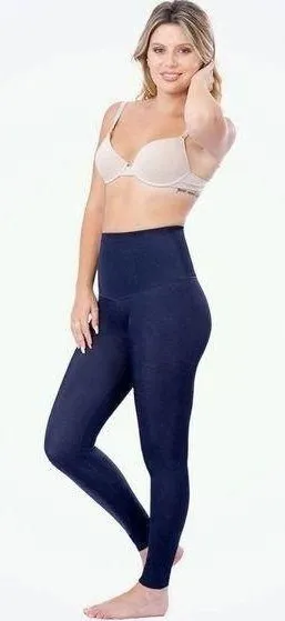 Shapermint Empetua At Waist Shaping Jeans Print Cropped Leggings Medium thumbnail 1