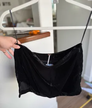 Free People Velvet Mini Skirt thumbnail 1