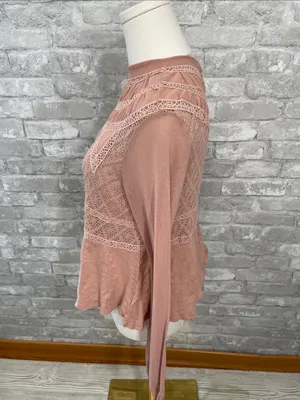 Free People Dusty Rose Aria babydoll top thumbnail 2