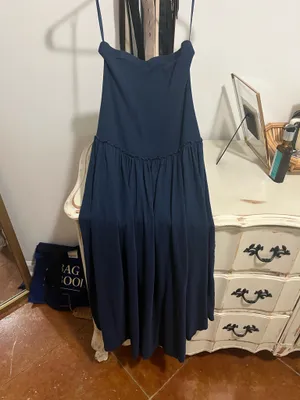 navy strapless dress  thumbnail 3