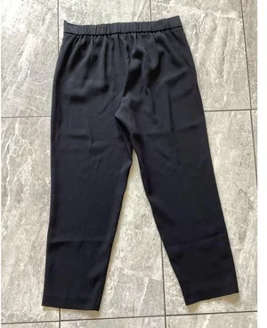 Aritzia Babaton Black Crepe Cohen Tapered Ankle Trouser Pants High Rise 8 thumbnail 4