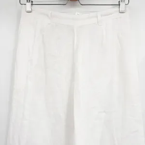 Vitamin A Womens Tallows White 100% Linen Coastal Beachy Wide Leg Pants Size M thumbnail 3