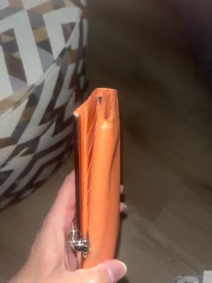 Salvatore Ferragamo Orange Leather Wallet thumbnail 13