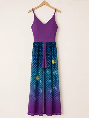 Disney Princess The Little Mermaid Ariel Chiffon Duster Romper NWT Size L thumbnail 2