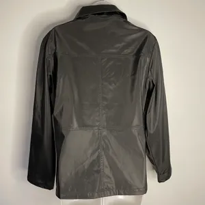 Renee Raquel Black Zipper PU Jacket, Large thumbnail 3