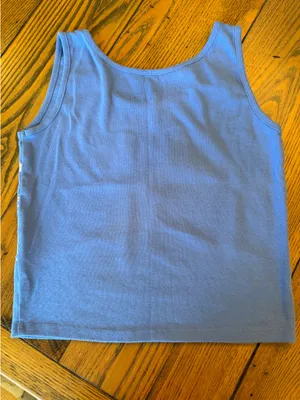 Blue Tank with Malibu CA logo, Size M Size M thumbnail 2