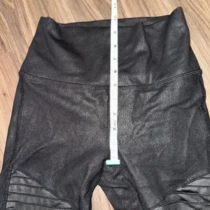 ALO Yoga Moto Leggings High Waist‎ Black Moto Panel Detail Athleisure Small thumbnail 11