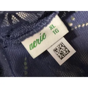 Aerie Navy Lace Cross Back Cut-out Bralette size XL NWOT thumbnail 3