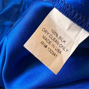 AMANDA UPRICHARD Courtney Cobalt Silk‎ Shirt Dress Size XS thumbnail 4
